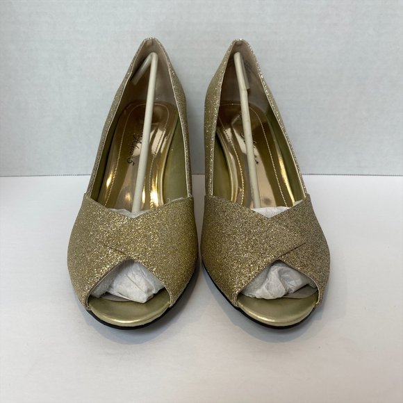 Easy Street - Alive @5 - Ravish Pump - Gold Glitter - Size 9 W - New in Box - Picture 11 of 11